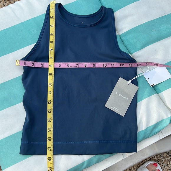NWT Everlane The Perform Tank and Leggings Set Atlantic Deep Aegean Blue Size Xs - Picture 10 of 16